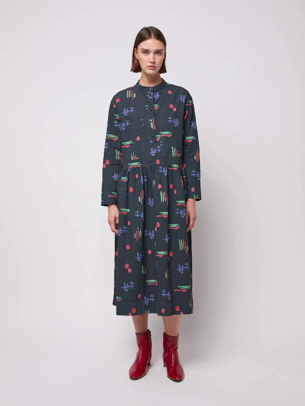 Bobo choses Multicolor print loose fit dress