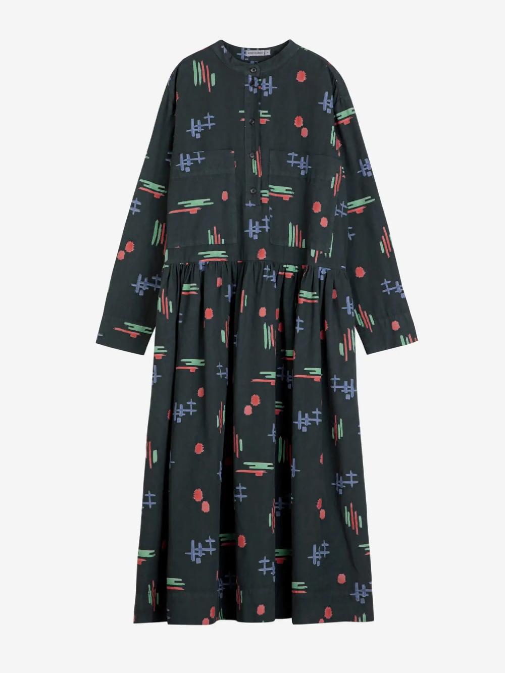 Bobo choses Multicolor print loose fit dress Descuento