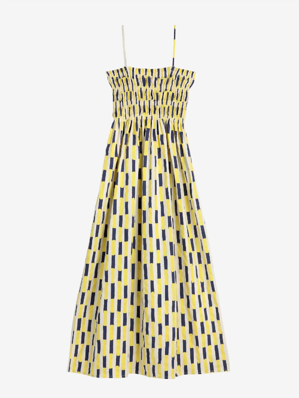 Bobo choses Brush strokes gathered bustier dress