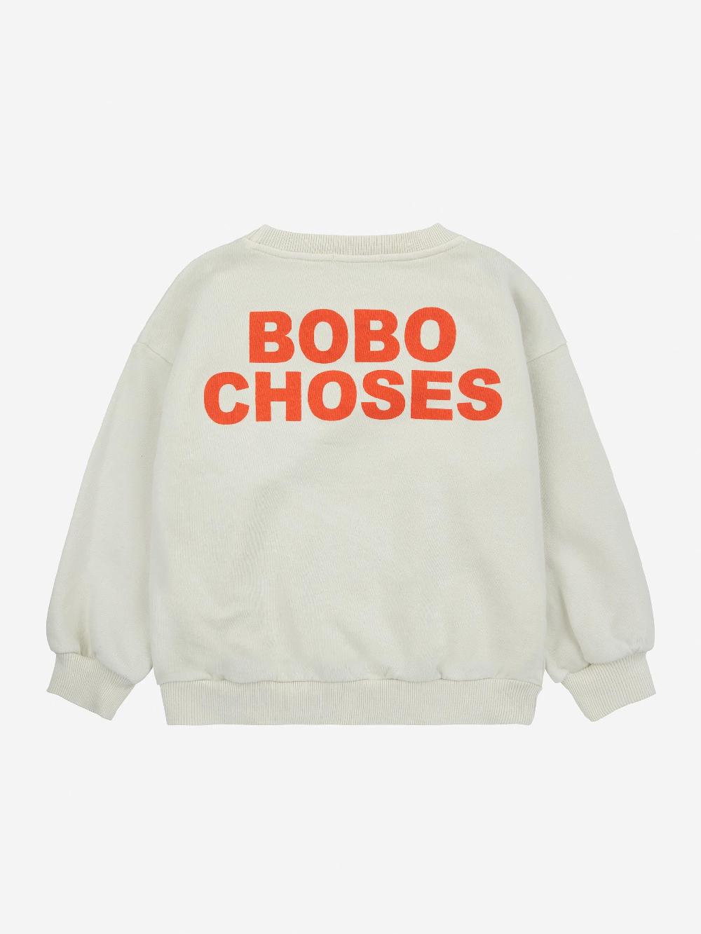 Bobo choses Poma Bobo Choses ecru sweatshirt Oferta especial de fábrica