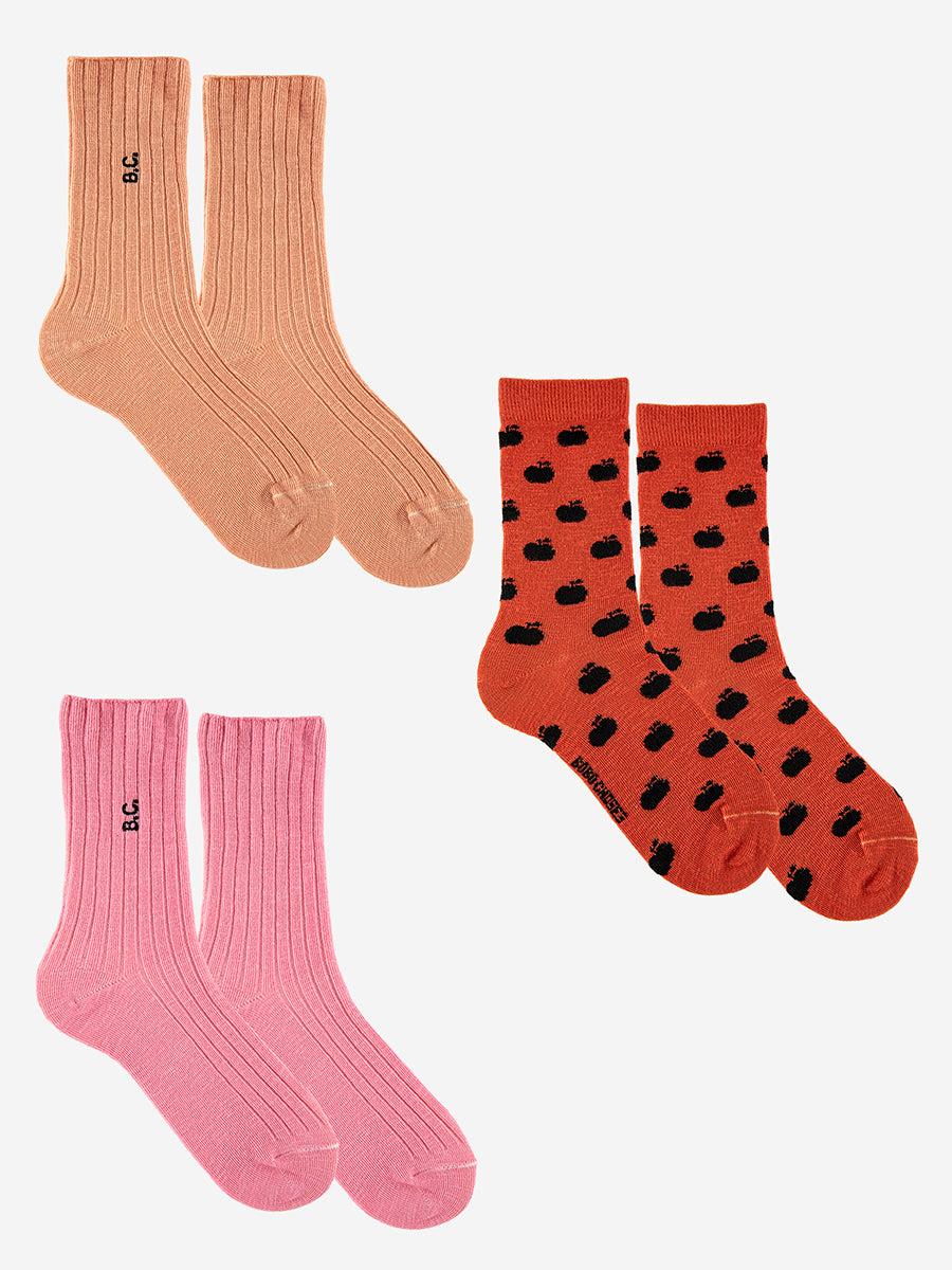 Bobo choses BC red long socks pack Última moda