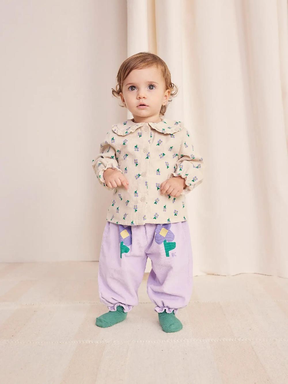 Bobo choses Pansy Flowers woven paperbag pants Tienda de fábrica