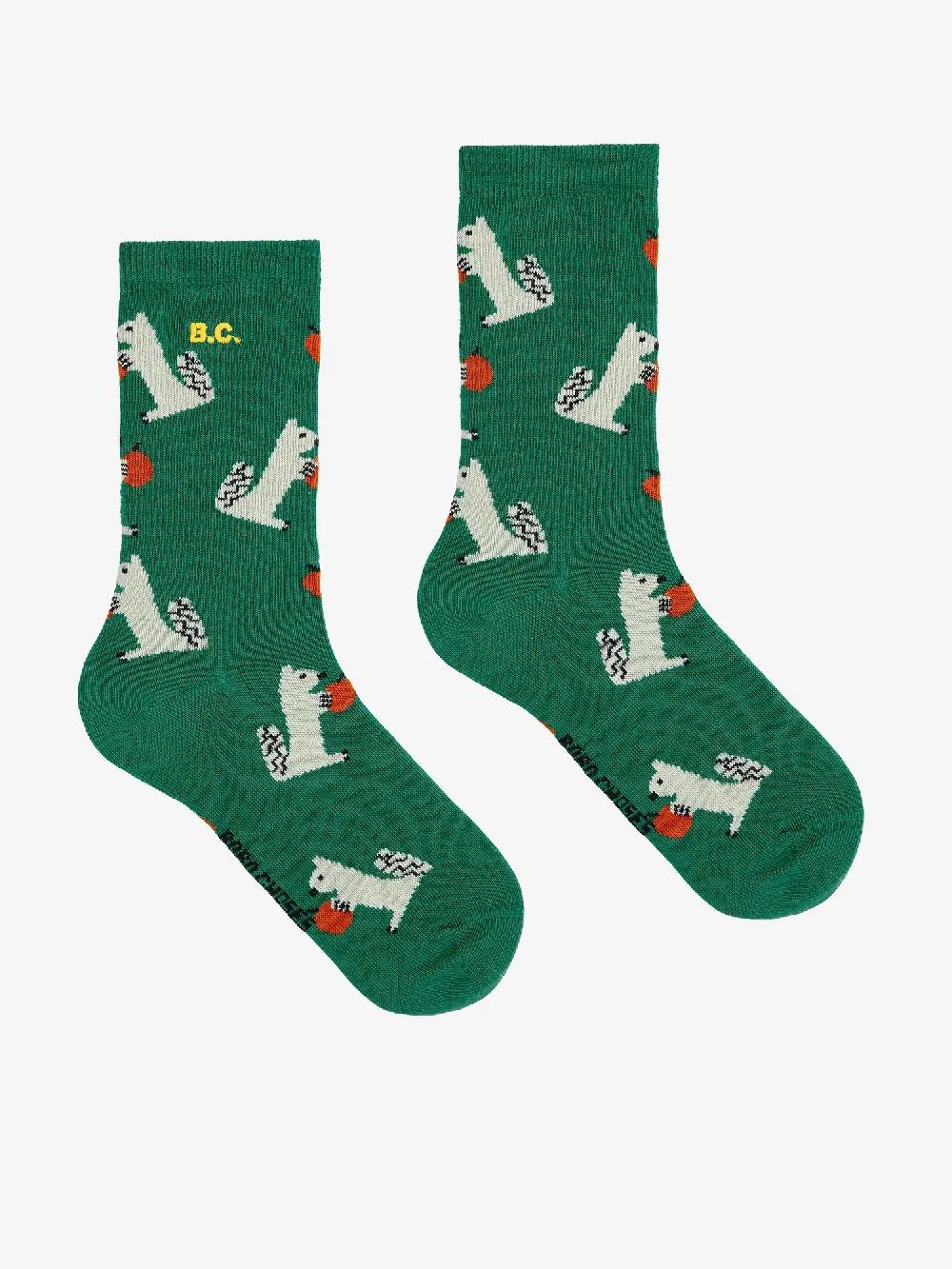 Bobo choses Hungry Squirrel all over long socks