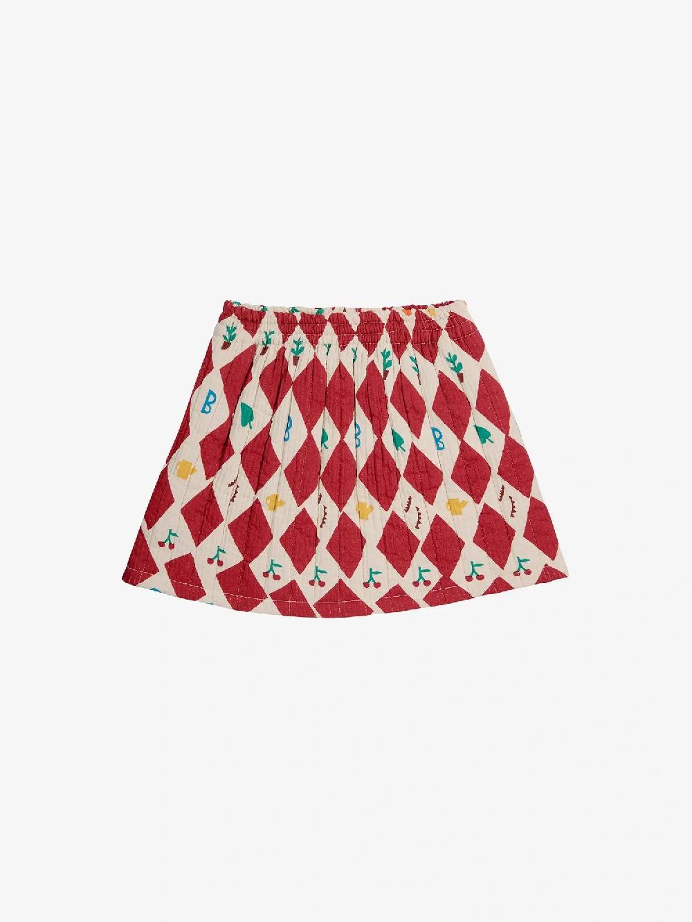 Bobo choses Harlequin all over quilted woven skirt Liquidación