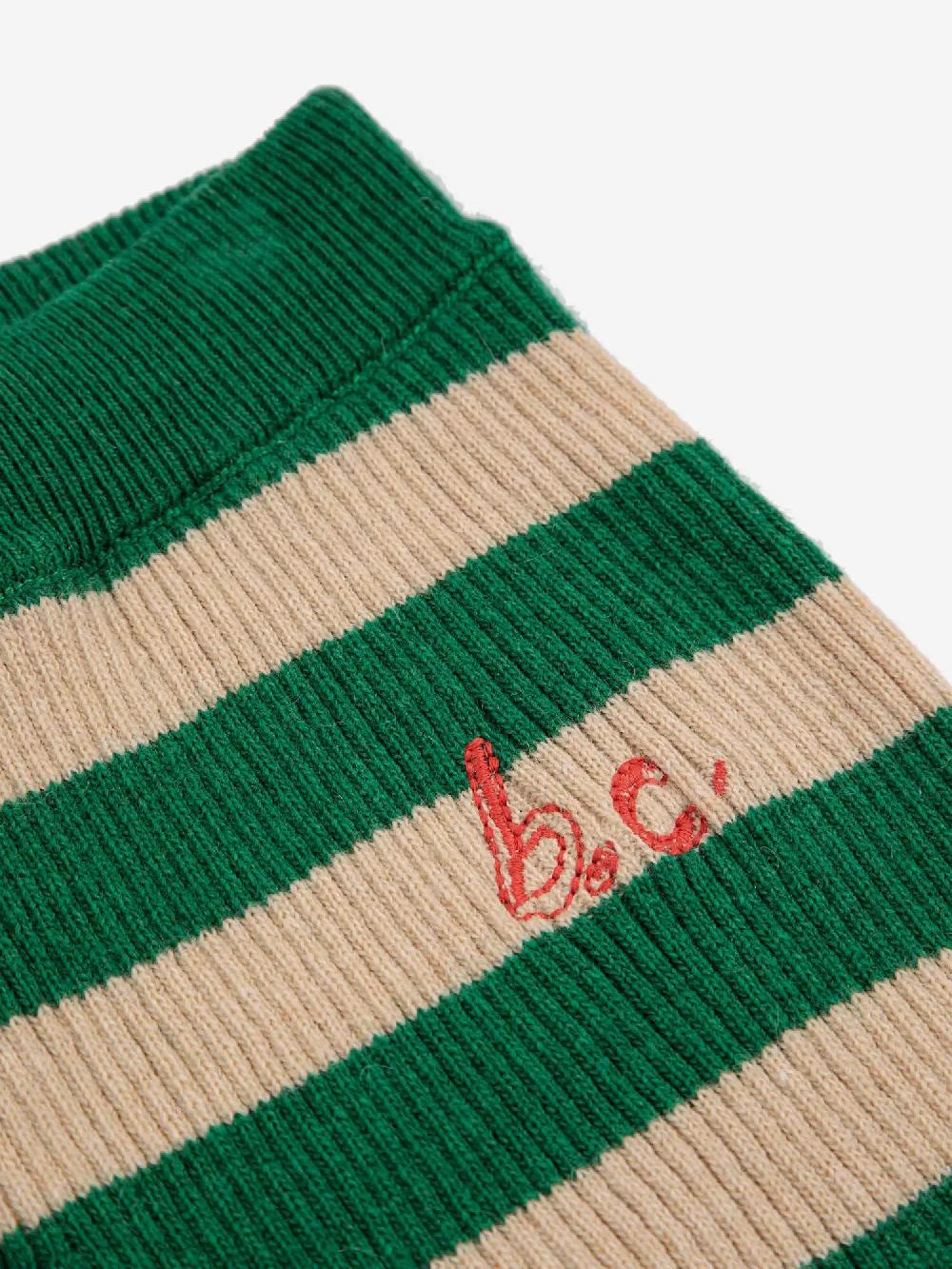 Bobo choses BC stripes knitted ruffle pants Liquidación