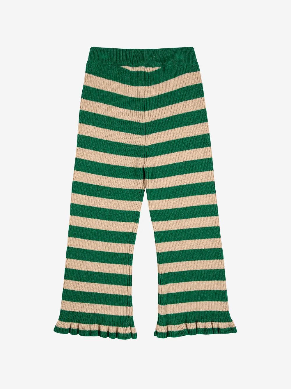 Bobo choses BC stripes knitted ruffle pants Liquidación