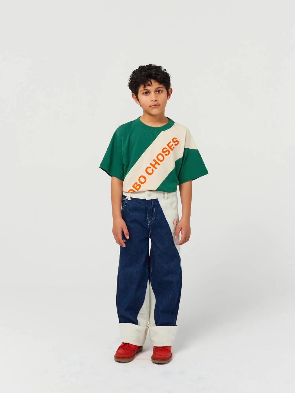 Bobo choses BC contrast color straight denim pants En oferta