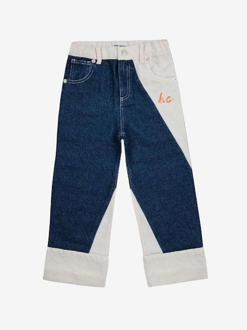 Bobo choses BC contrast color straight denim pants En oferta