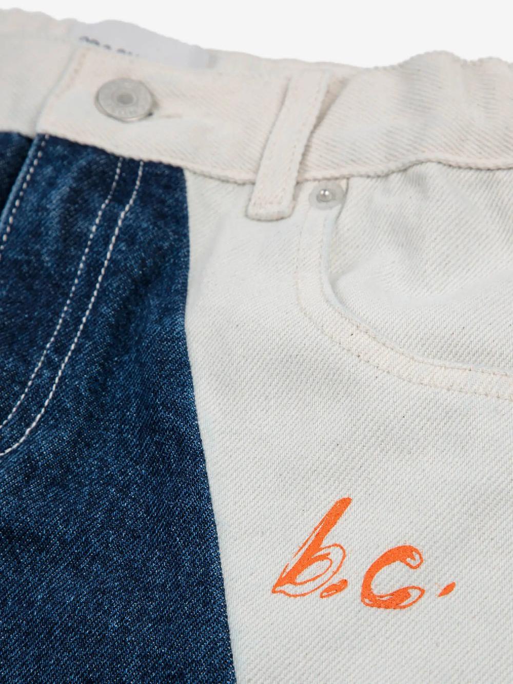 Bobo choses BC contrast color straight denim pants En oferta