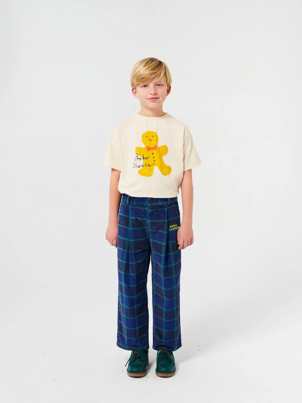 Bobo choses Check BC velvet straight pants Oferta exclusiva