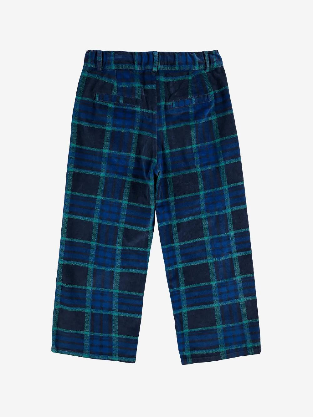 Bobo choses Check BC velvet straight pants Oferta exclusiva