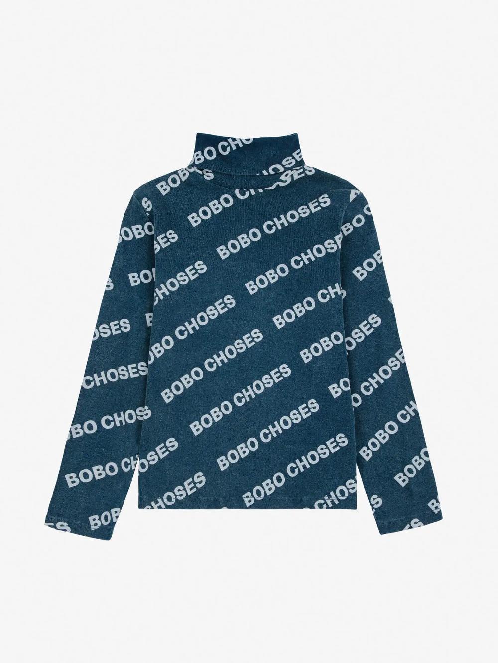 Bobo choses Bobo choses all over rib turtle neck T-shirt Precio ultrabajo