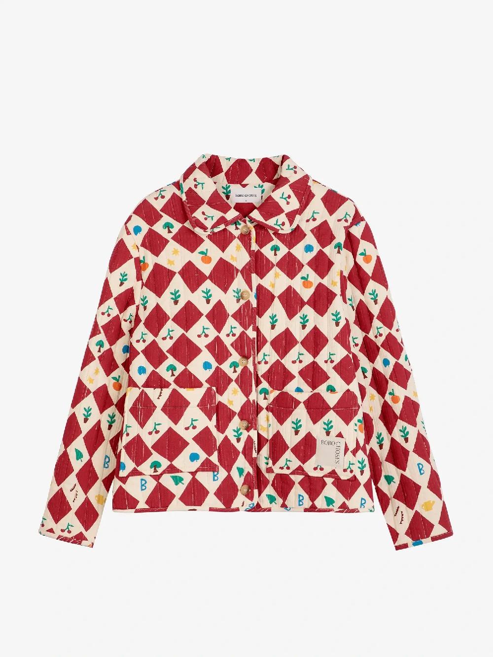 Bobo choses Harlequin printed quilted cropped jacket Envío gratis