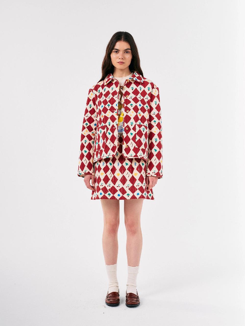 Bobo choses Harlequin printed quilted cropped jacket Envío gratis