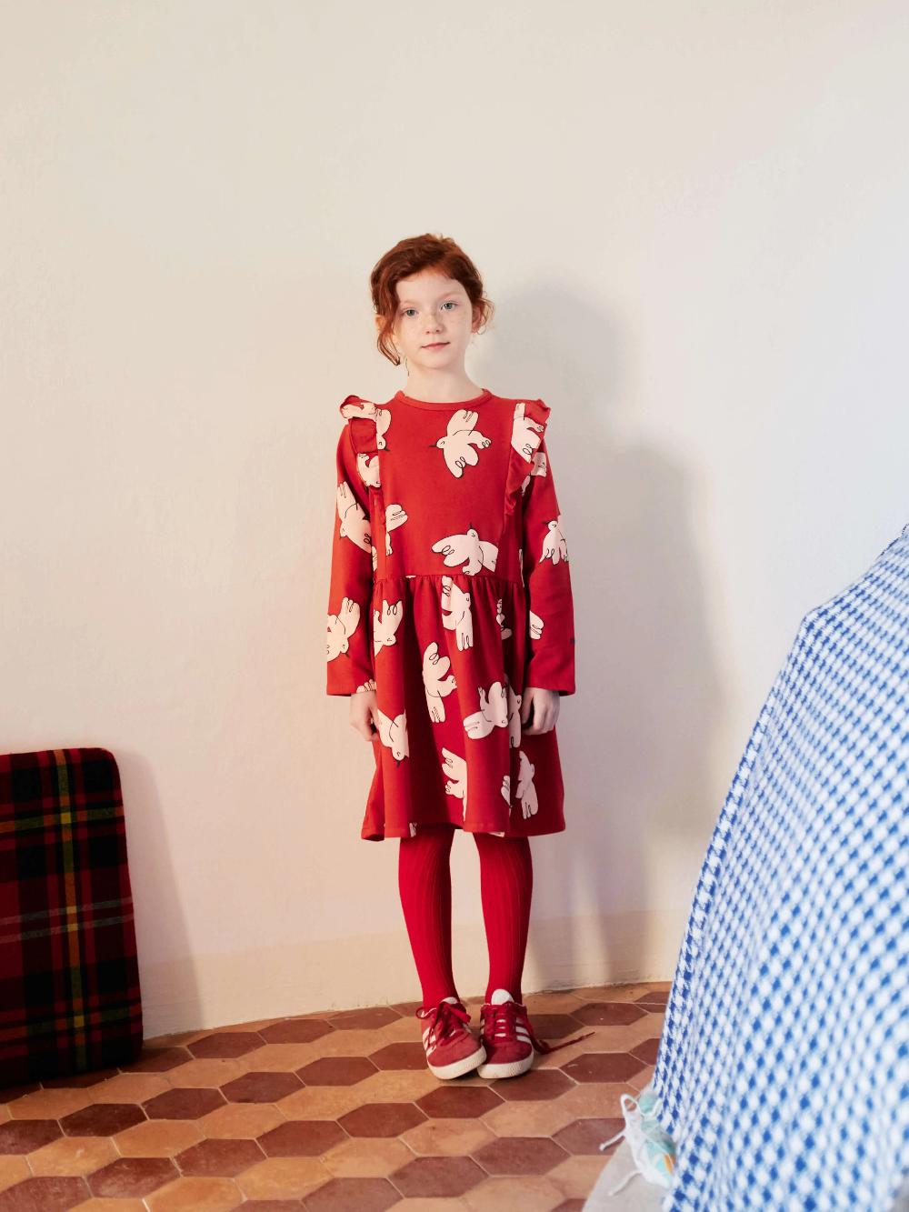 Bobo choses Freedom Bird all over ruffle dress Últimos 2 días