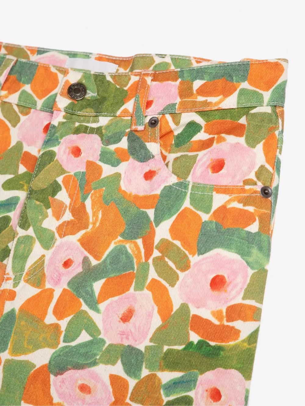 Bobo choses Floral print high waist jeans Ofertas de temporada