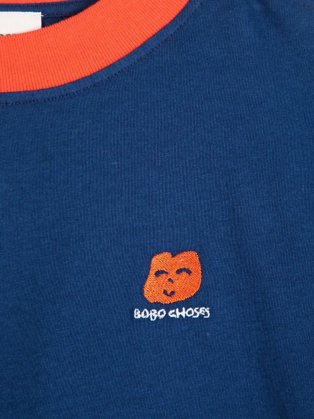 Bobo choses Logo embroidery color block T-shirt Grandes ahorros