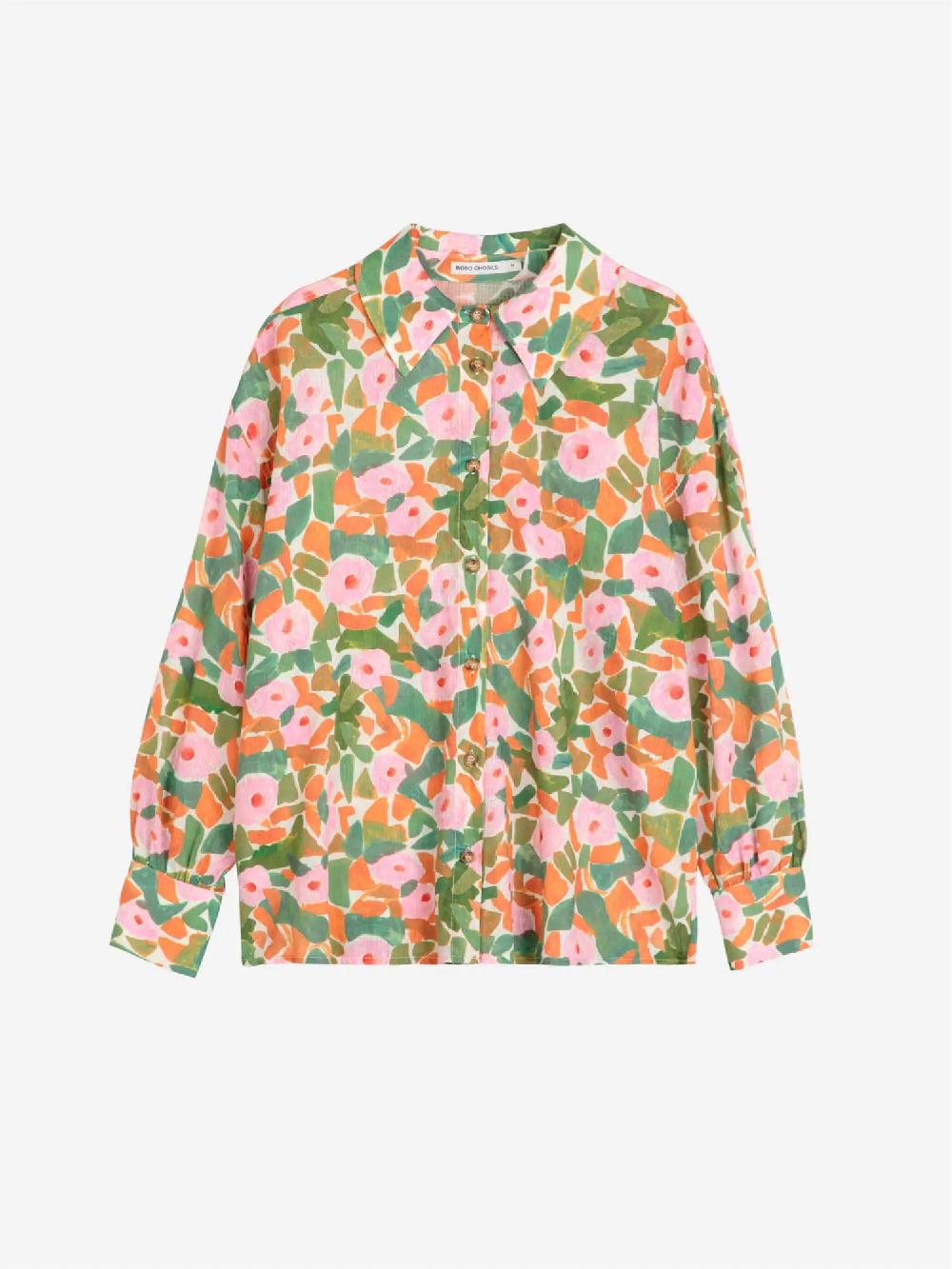 Bobo choses Floral print relaxed shirt 2025