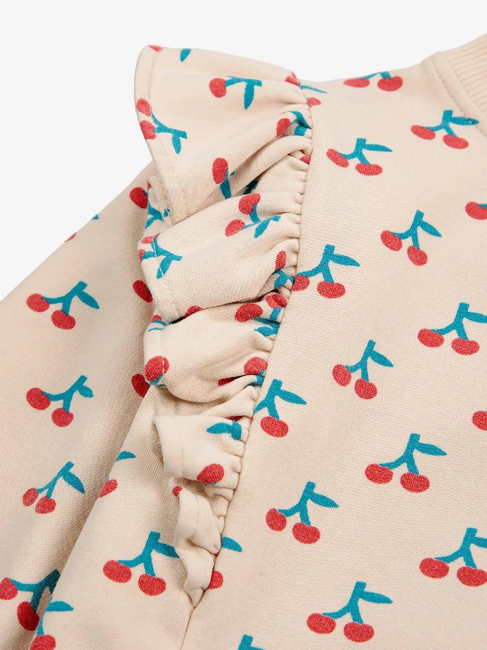 Bobo choses Cherry all over ruffle sweatshirt Ahorra y exporta