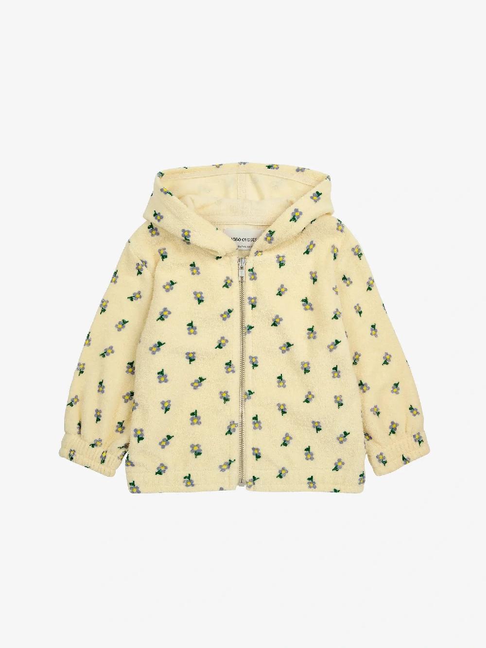 Bobo choses Pansy Flower all over all over zipped sweatshirt Grandes ahorros