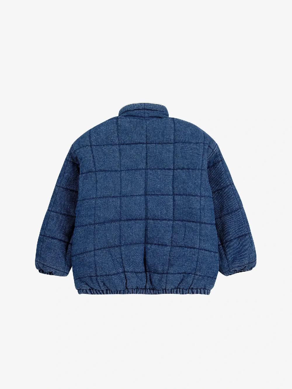 Bobo choses Funny Face denim quilted jacket Ventas relámpago