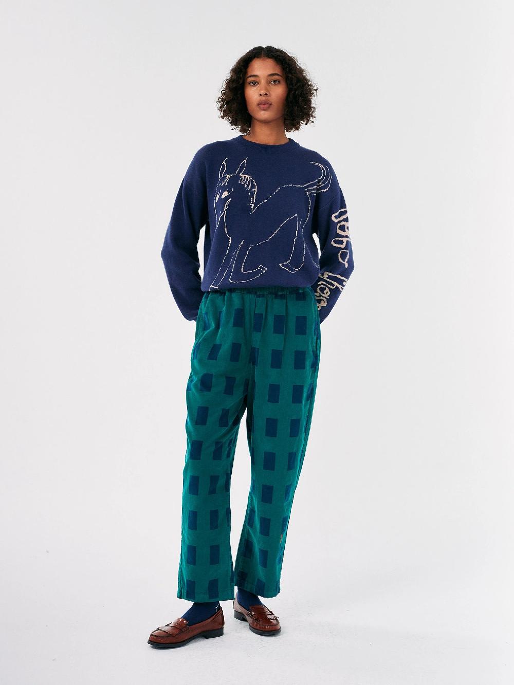 Bobo choses Checked corduroy cocoon pants Oferta especial