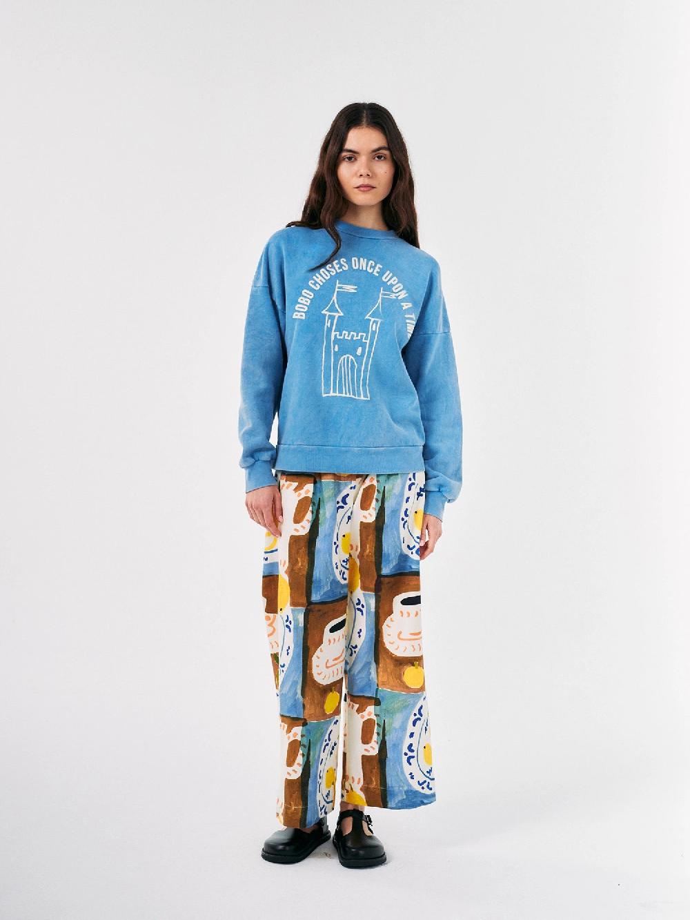 Bobo choses Abstract Tea Time printed wide-leg pleated pant COMPRAR AHORA