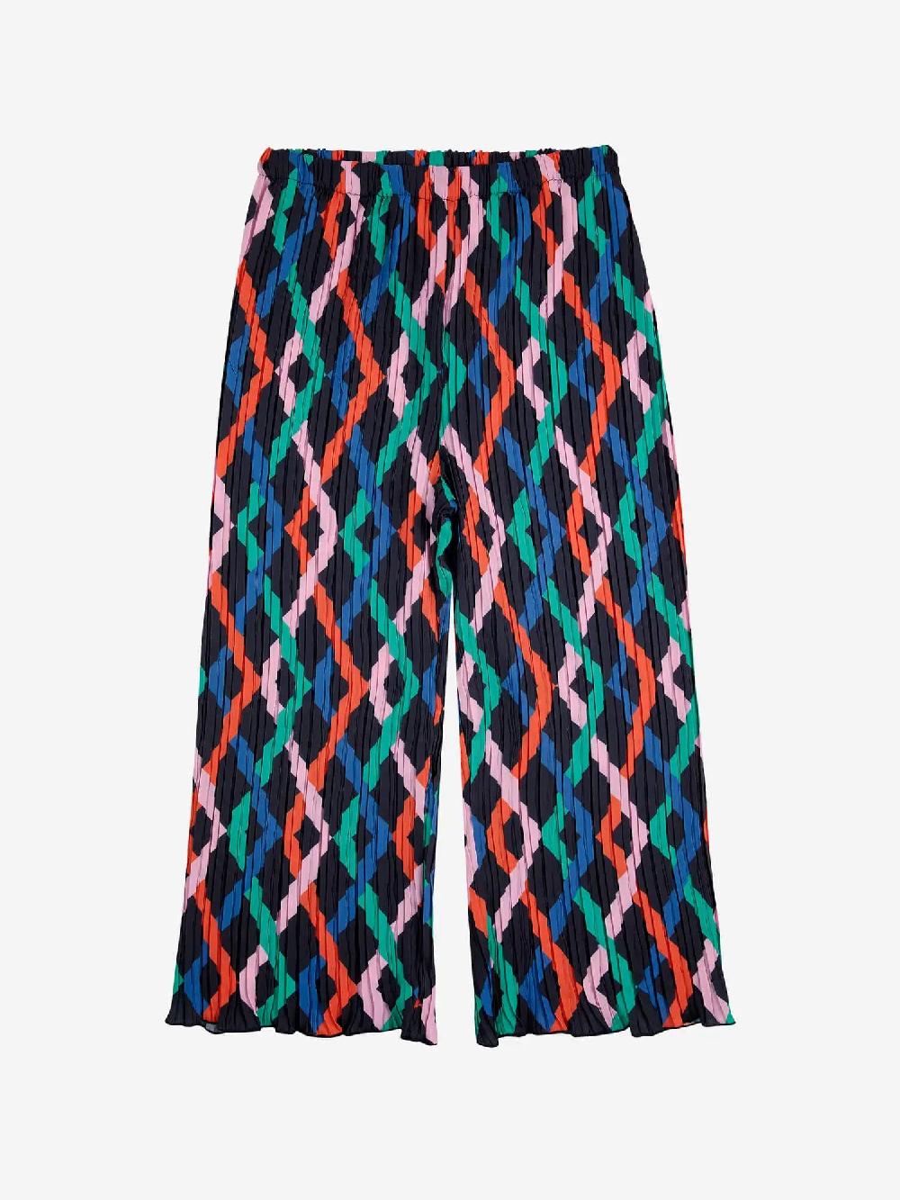 Bobo choses Multicolor Garland pleated flared pants Precio de fábrica