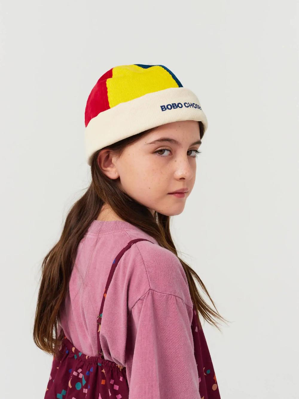 Bobo choses Bobo Choses color block corduroy hat Descuentos del mes