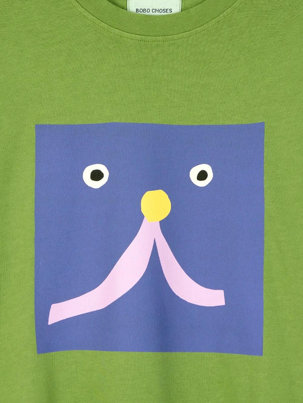 Bobo choses Abstract Cat Smile print T-shirt ÚLTIMAS EDICIONES