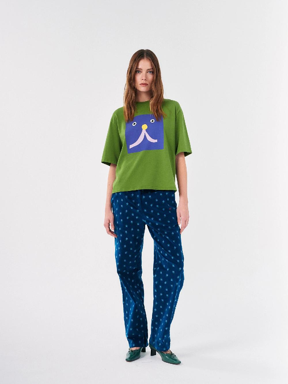 Bobo choses Abstract Cat Smile print T-shirt ÚLTIMAS EDICIONES