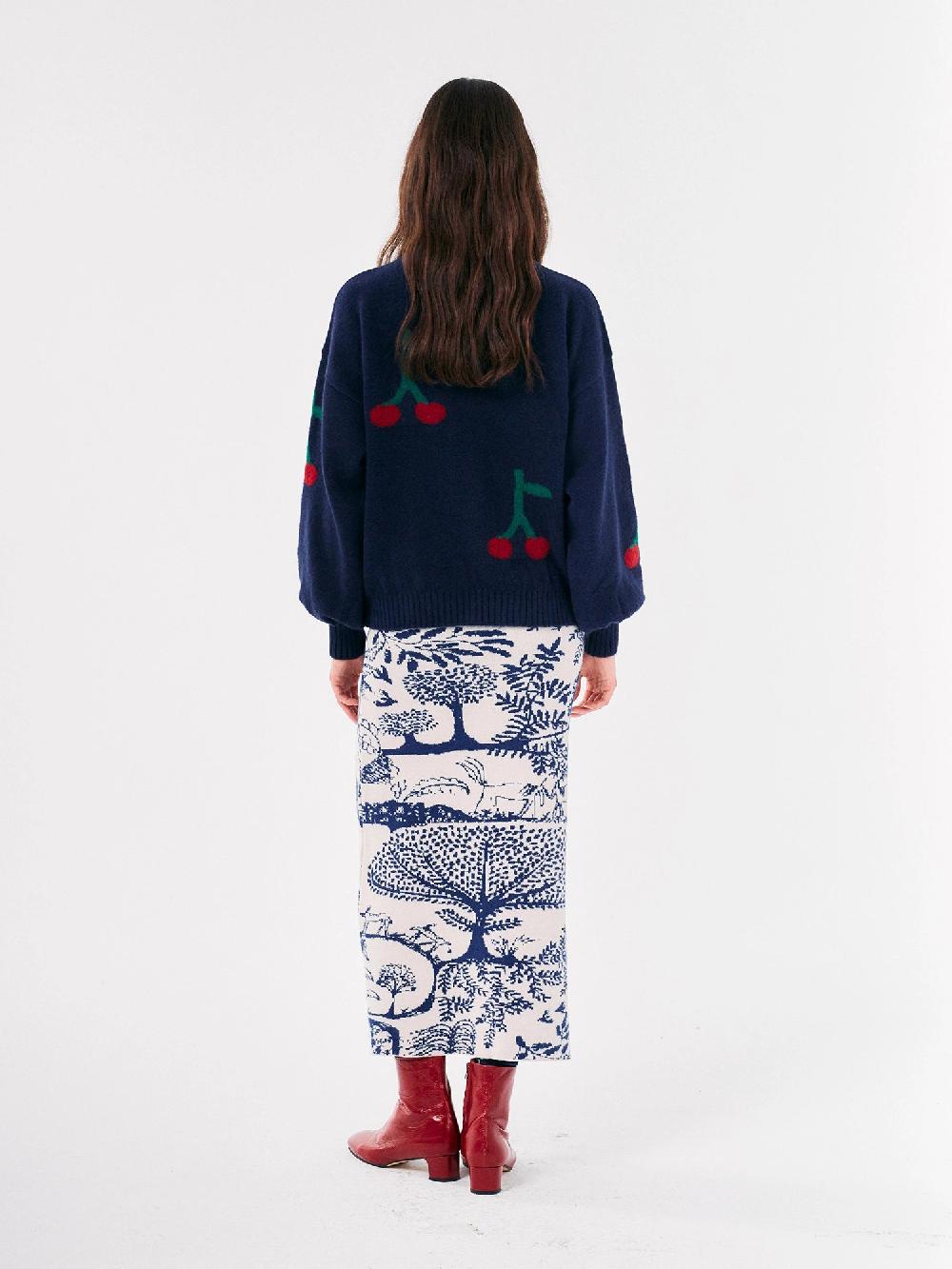 Bobo choses Wonderland printed midi knitted skirt Últimos 2 días