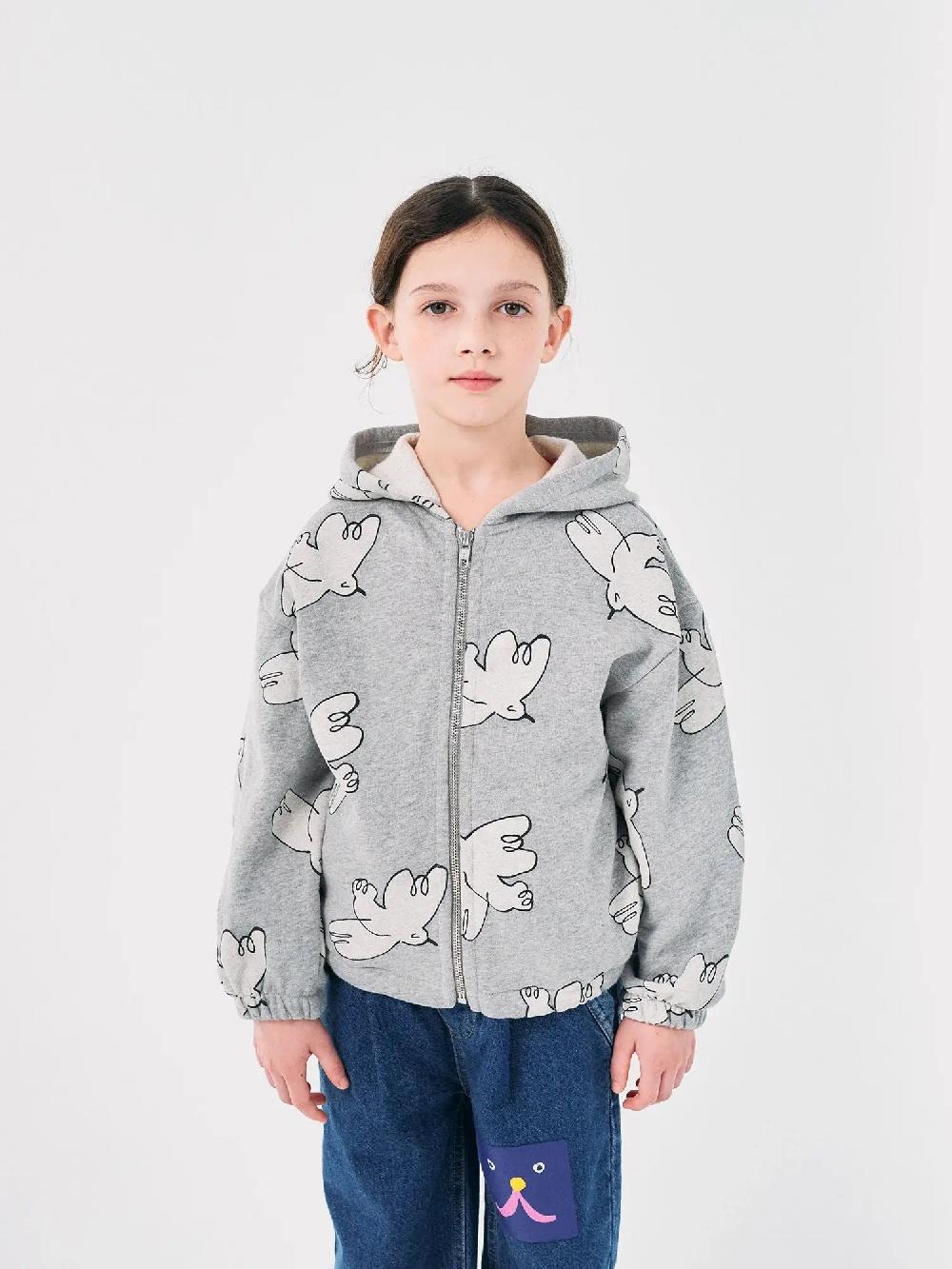 Bobo choses Freedom Bird all over zipped hoodie Precio de fábrica