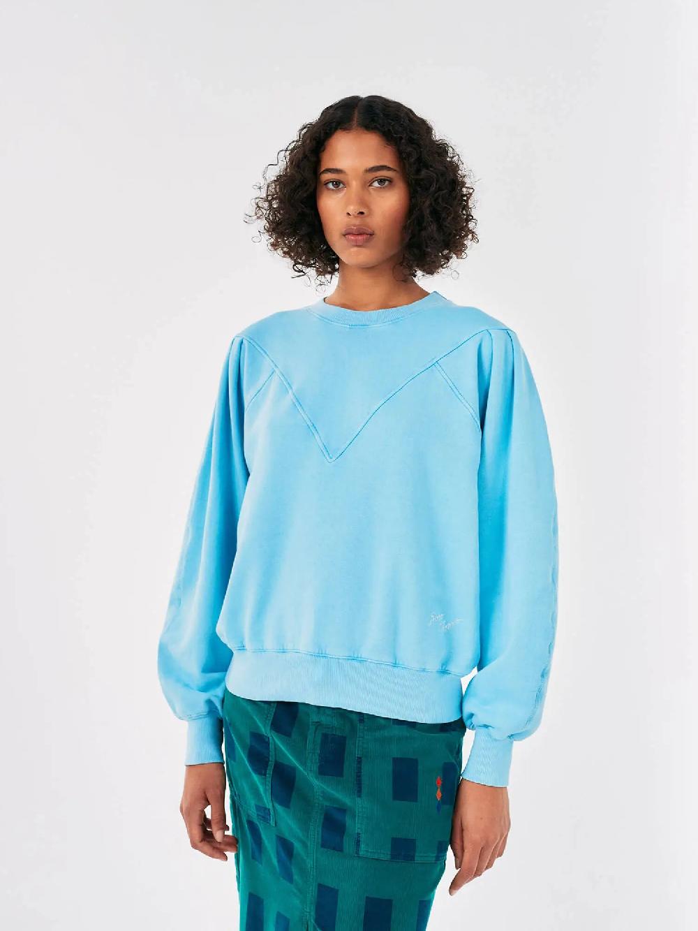 Bobo choses Light blue detailed sweatshirt Promoción por tiempo limitado