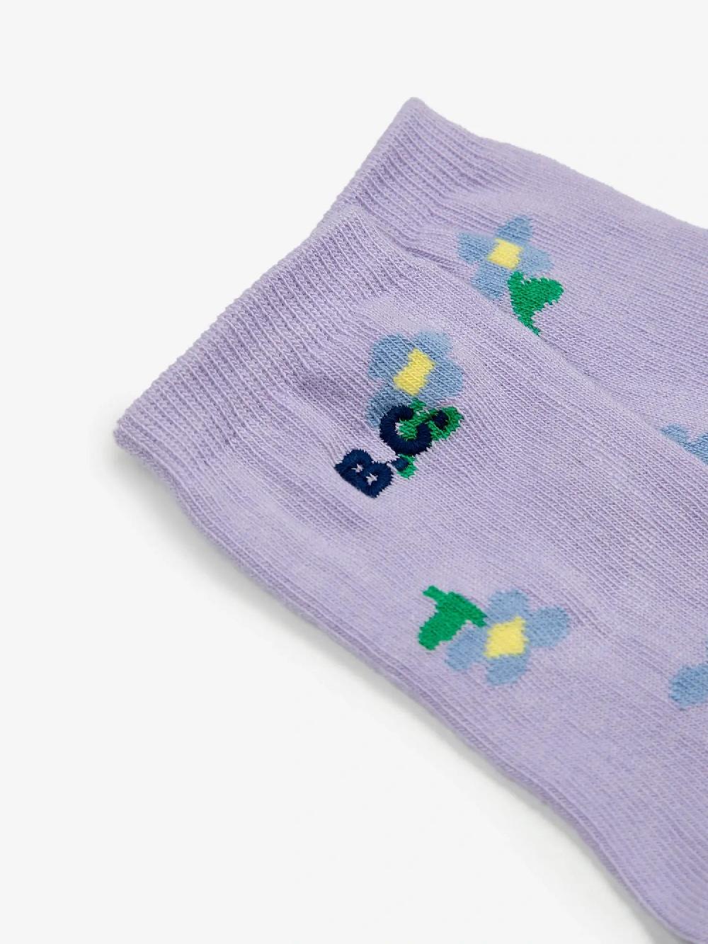 Bobo choses Pansy Flower all over long socks Oferta especial de fábrica
