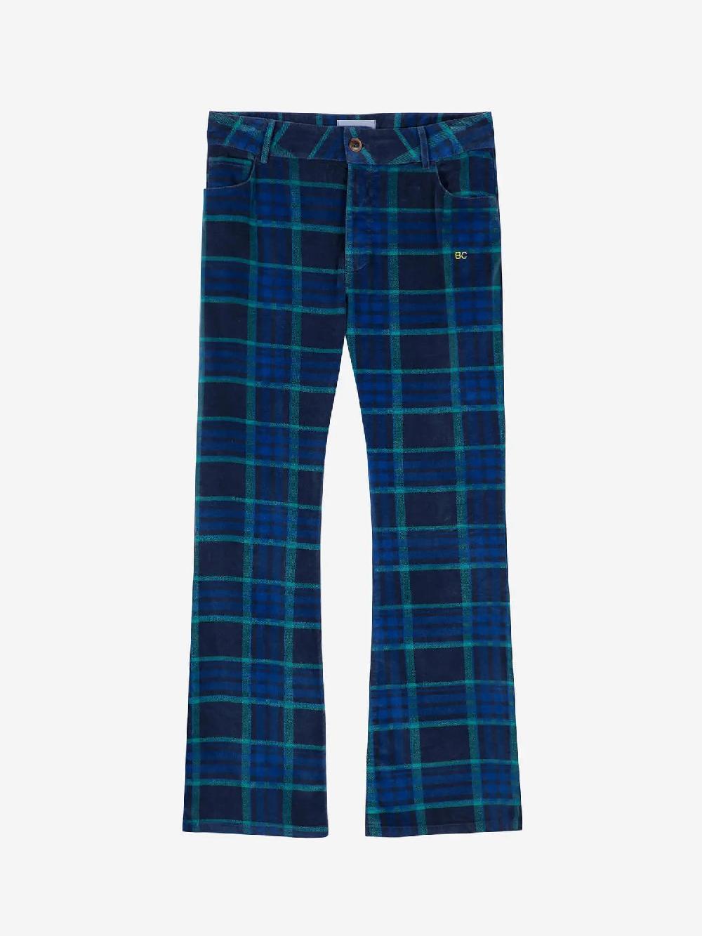 Bobo choses Multicolour check velvet flared pants Grandes ahorros