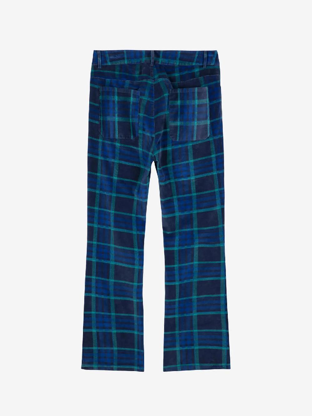 Bobo choses Multicolour check velvet flared pants Grandes ahorros
