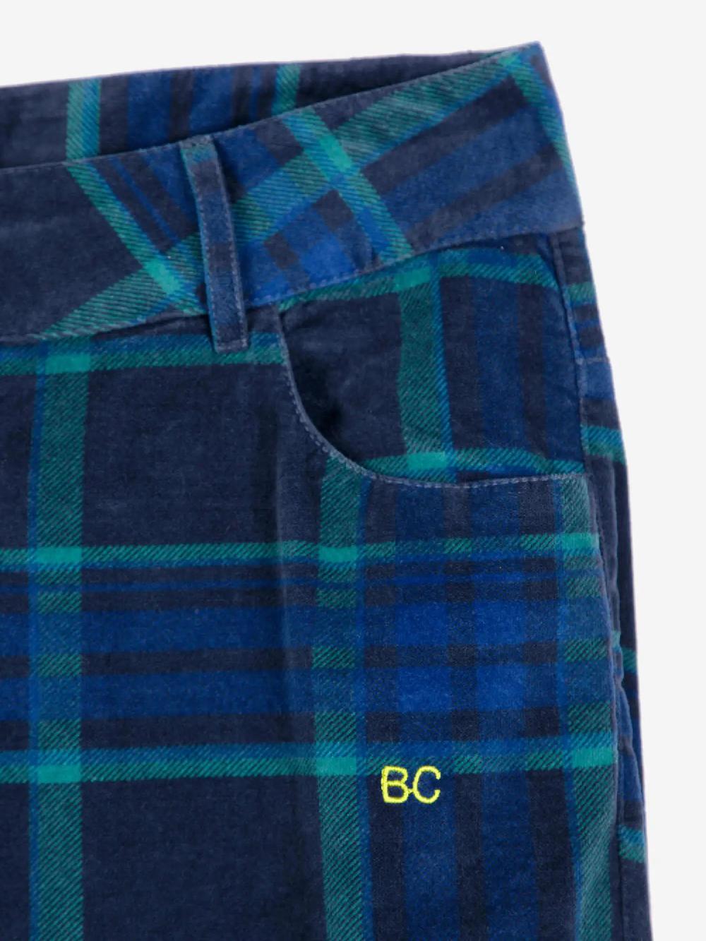 Bobo choses Multicolour check velvet flared pants Grandes ahorros