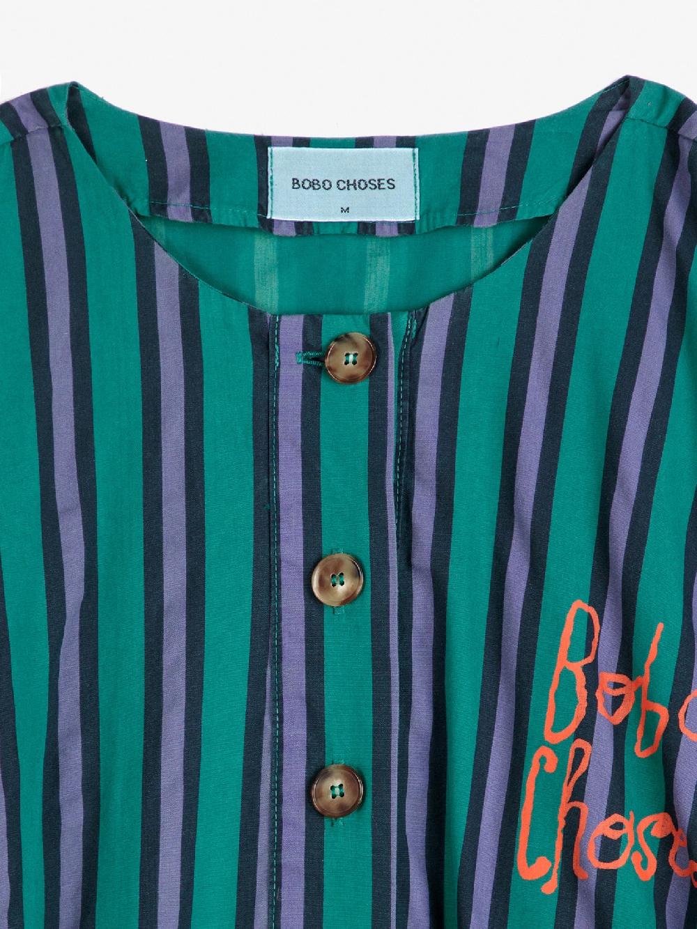 Bobo choses Multi striped buttoned short playsuit Devoluciones gratuitas