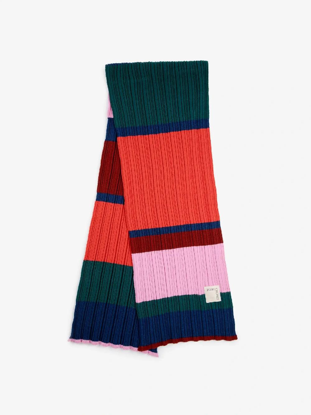 Bobo choses Multi stripes knitted scarf