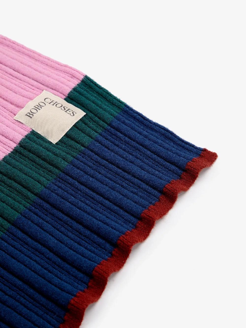 Bobo choses Multi stripes knitted scarf Rebajas de fábrica