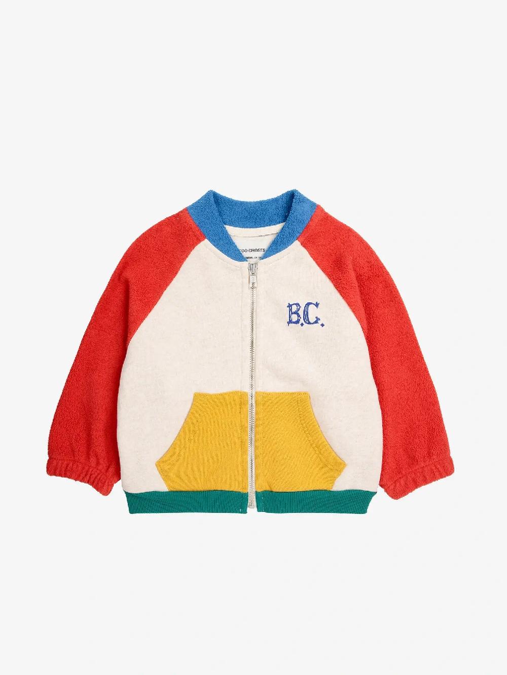Bobo choses B.C color block zipped sweatshirt Liquidación