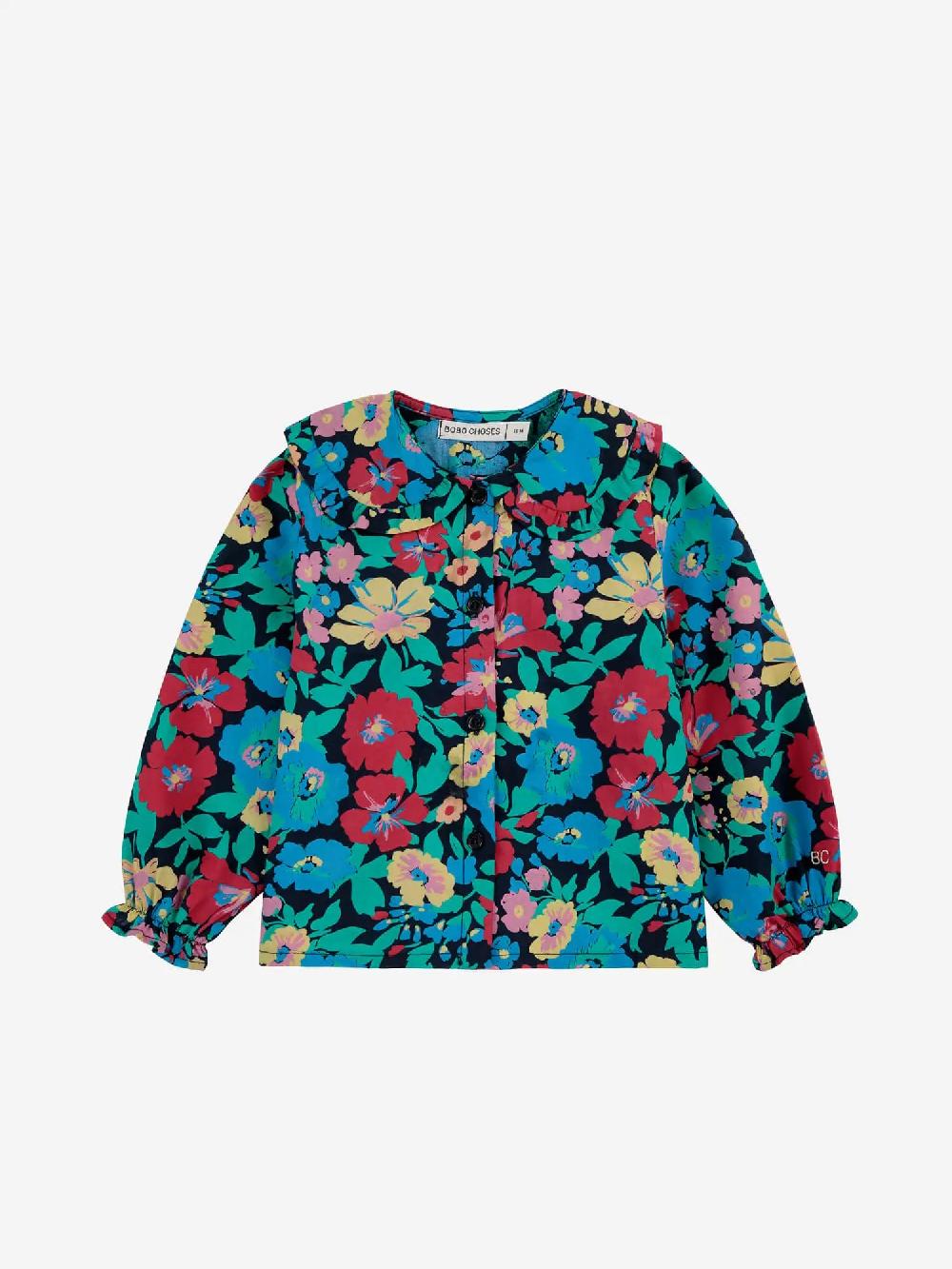 Bobo choses Flowers all over woven blouse Último día