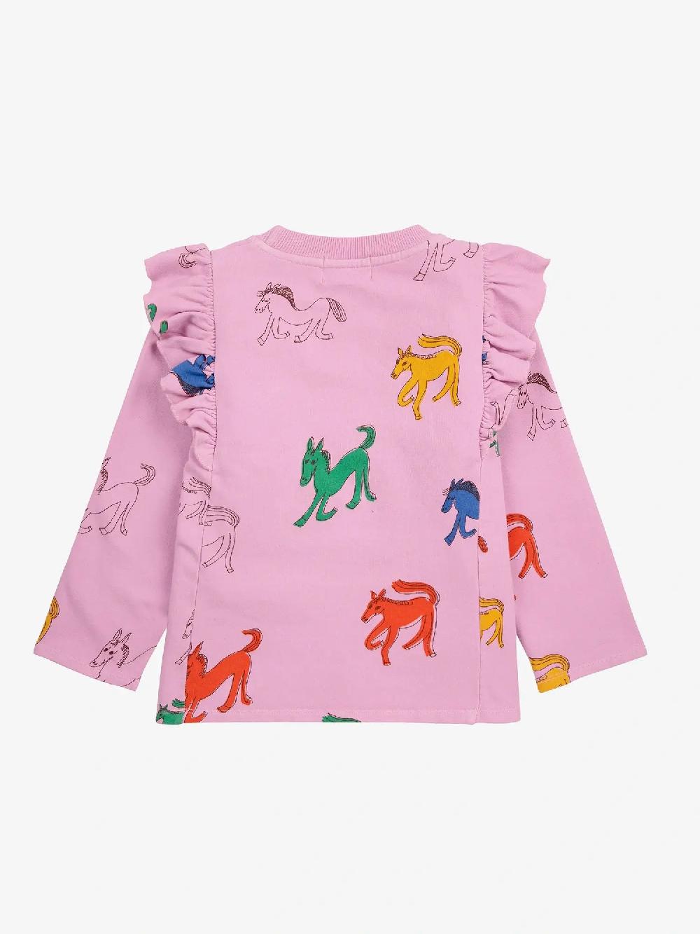 Bobo choses Wonder Horse all over ruffle sweatshirt Superdescuento