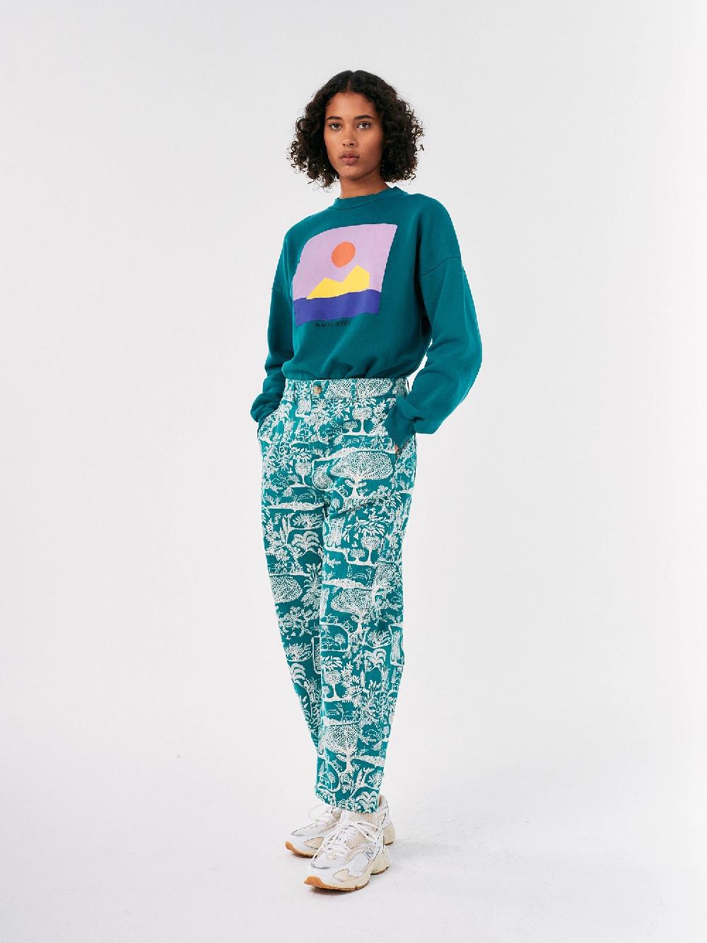 Bobo choses Wonderland printed long tapered pants Descuento por venta flash
