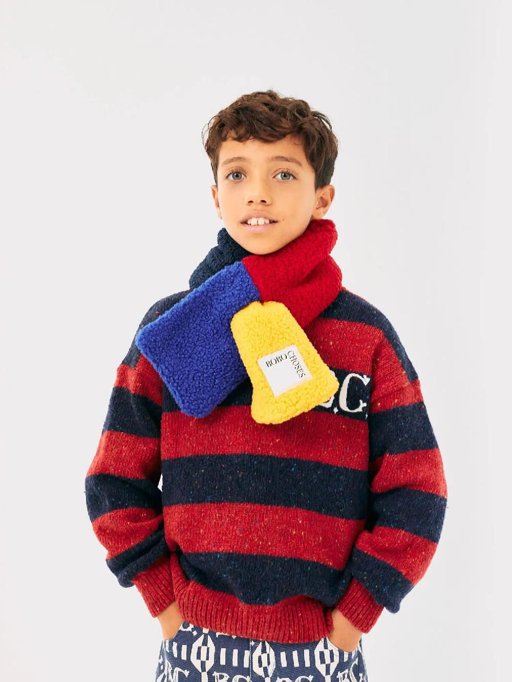 Bobo choses Color Block sheepskin neck warmer Grandes ahorros