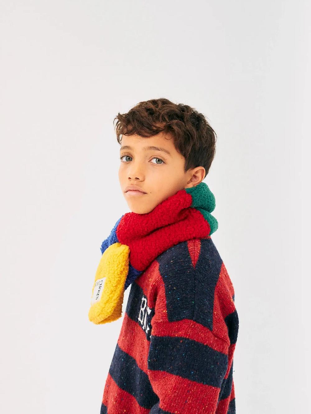 Bobo choses Color Block sheepskin neck warmer Grandes ahorros