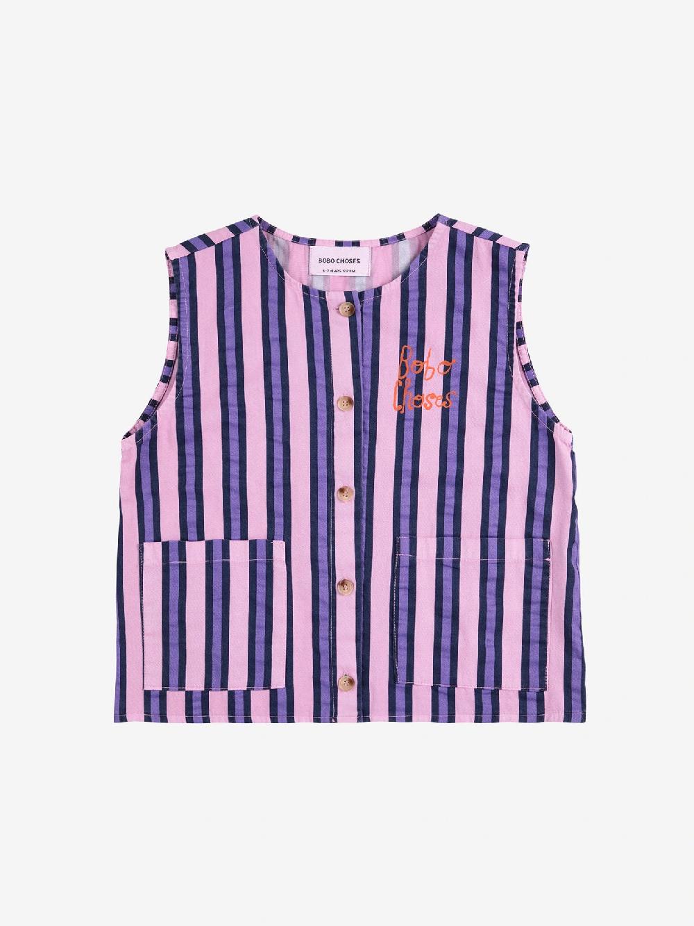 Bobo choses Stripes all over sleevless shirt Outlet