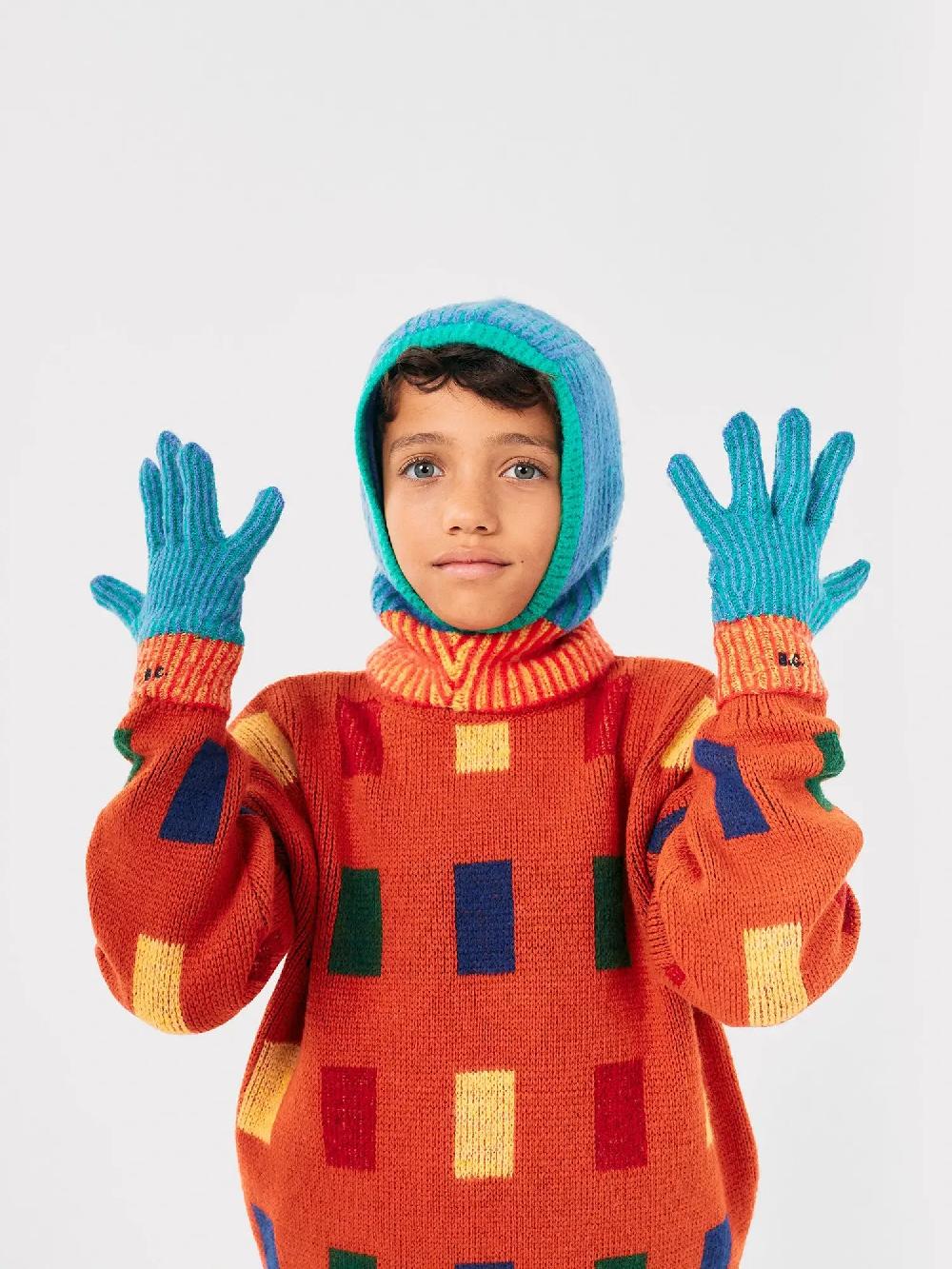 Bobo choses Color Stripes knitted gloves Mejor oferta