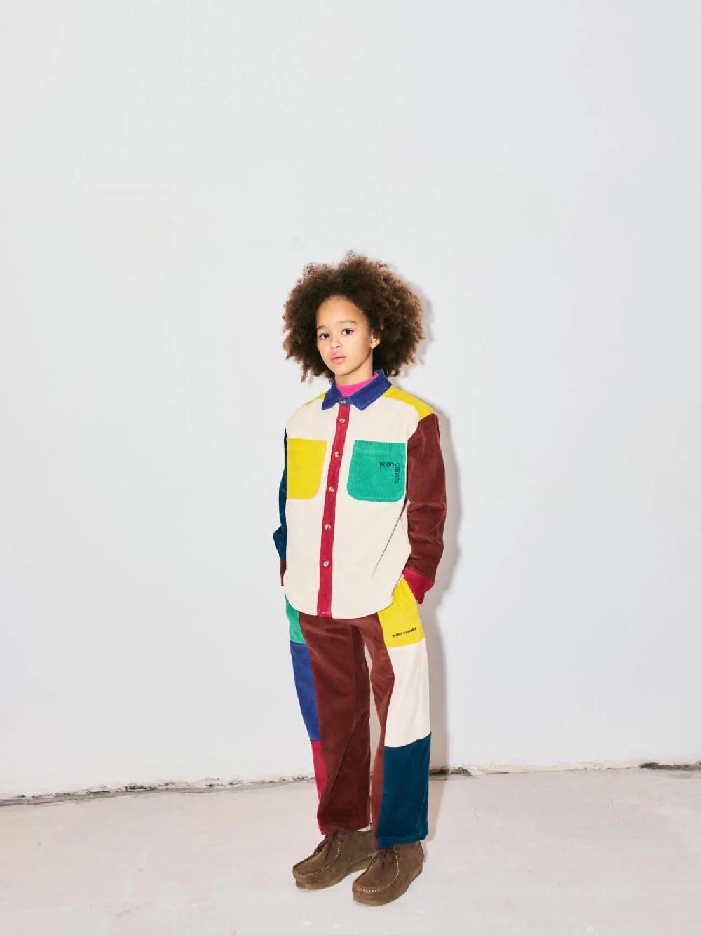 Bobo choses Bobo Choses color block corduroy straight pants Solo queda un día